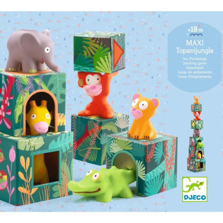 Maxi Topanijungle, jeu de cubes 9101<Djeco Store