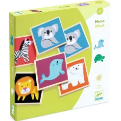 Memo Wood, jeu de mémory 1624<Djeco Discount