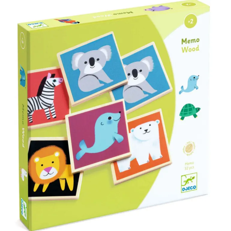 Memo Wood, jeu de mémory 1624<Djeco Discount