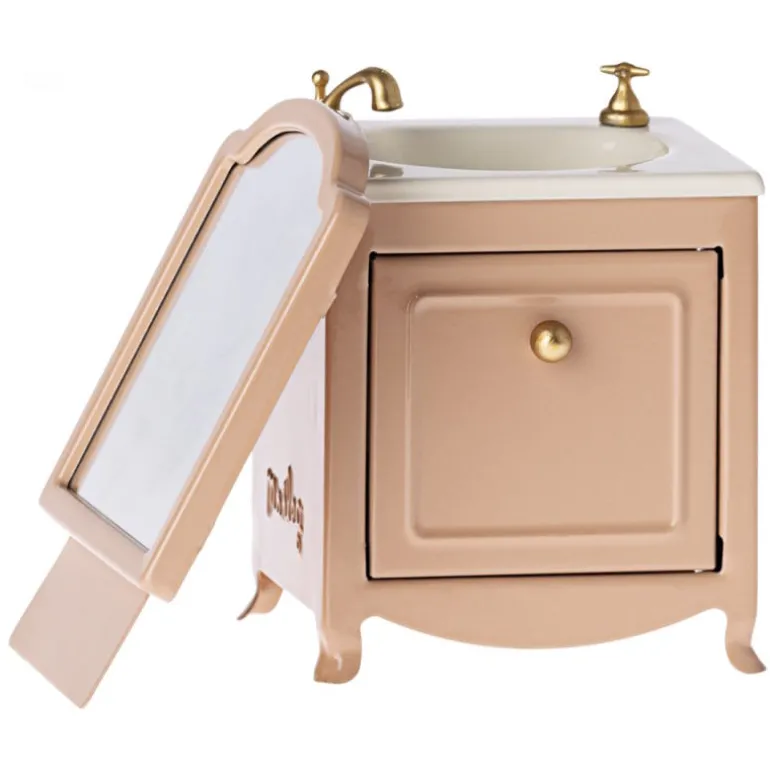 Meuble coiffeuse vintage miniature pour souris - rose poudré<Maileg Discount