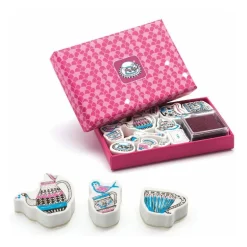 Mini coffret Motifs à tamponner 'Tea time' 9787<Djeco Cheap