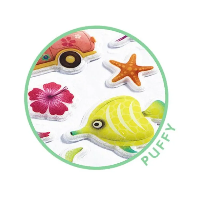 Mini stickers en relief 'Hawaï' 9769<Djeco Sale