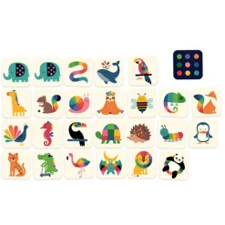 Mémo imagier en bois "Les animaux" Andy Westface pour 7423<VILAC Store