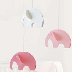 Mobile en papier "Eléphants roses"<Flensted Mobiles Discount
