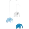 Mobile en papier "Eléphants bleus"<Flensted Mobiles Online