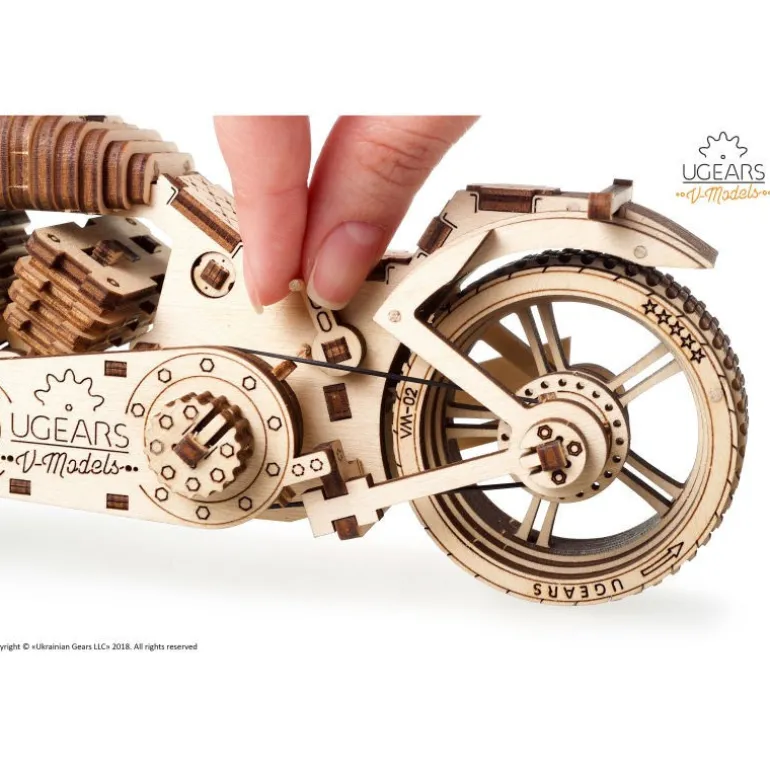 Moto VM-02 – UGEARS Puzzle 3D Mécanique<UGEARS models Flash Sale