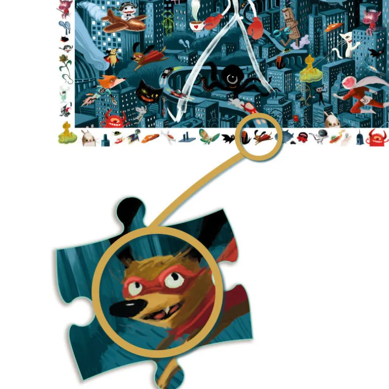 Night city, Puzzle observation 200 pcs 7461<Djeco Cheap