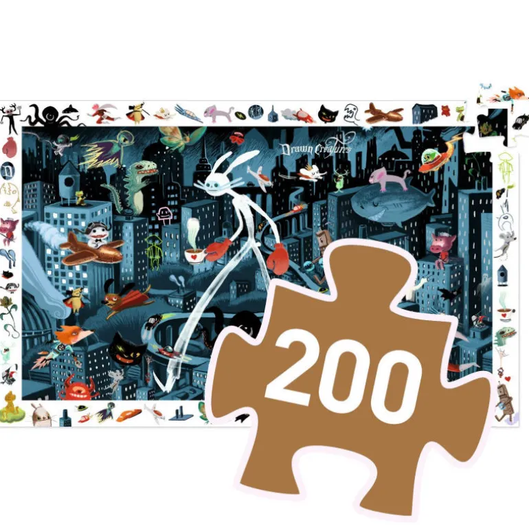 Night city, Puzzle observation 200 pcs 7461<Djeco Cheap