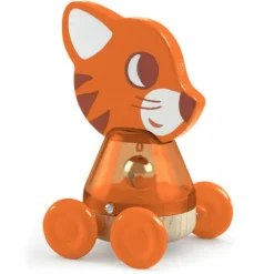 Nina Bing, chat à roulettes, jouet à pousser 6444<Djeco Outlet