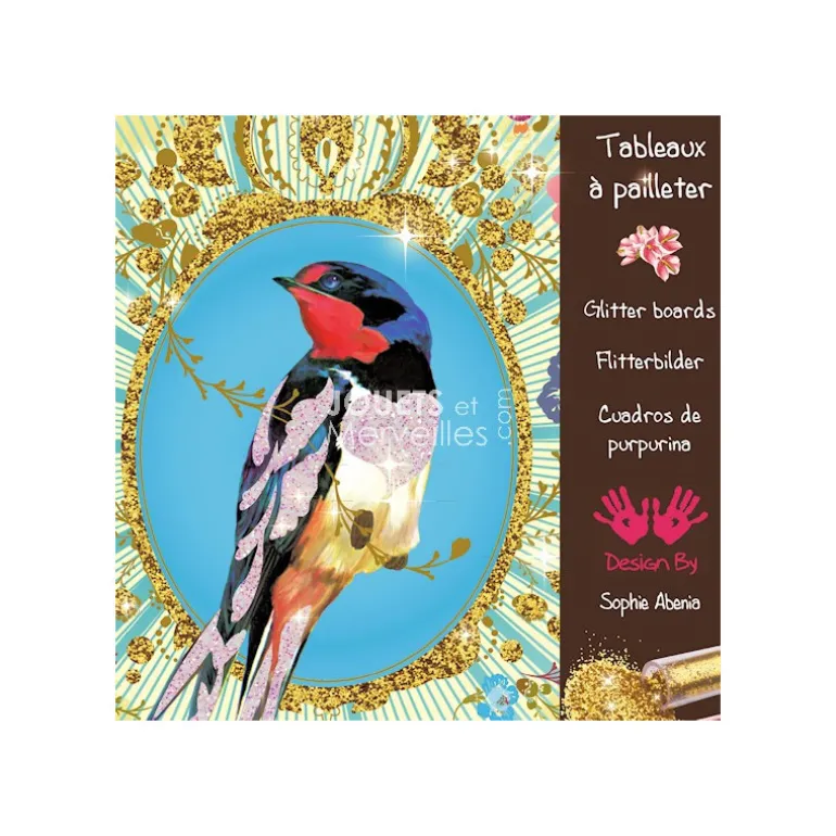 Oiseaux à paillettes, Tableaux à pailleter DJO 9501<Djeco Flash Sale