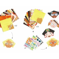 Origami initiation 'Frimousses' 8757<Djeco Sale