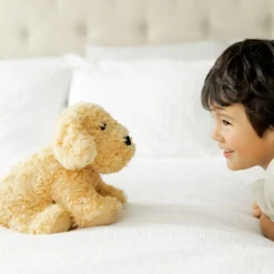 Peluche bouillotte Chien bouclé Cozy Soframar<WARMIES Online