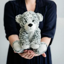 Peluche bouillotte Léopard des neiges Cozy Soframar<WARMIES New