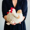 Peluche bouillotte Poule Cozy Soframar<WARMIES Shop