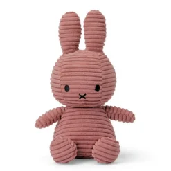 Peluche Miffy en velours côtelé vieux rose 23cm<Peluches Miffy & Snoopy Outlet