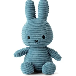 Peluche Miffy en velours côtelé bleu "aviateur" 23cm<Peluches Miffy & Snoopy Discount