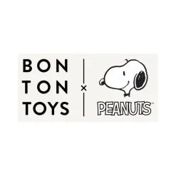 Peluche Snoopy assis en tissu matelassé crème - 17cm en boîte cadeau<Peluches Miffy & Snoopy Sale