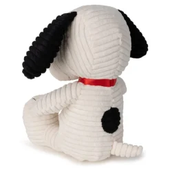 Peluche Snoopy assis en velours côtelé crème - 19cm<Peluches Miffy & Snoopy Sale