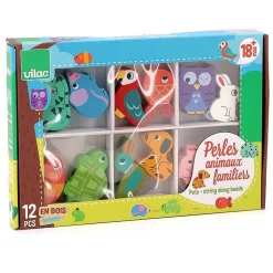 Perles en bois à enfiler "Animaux familiers" 1504<VILAC Cheap