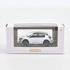 Peugeot 208 blanche 2024, jouet voiture 1/64<NOREV Discount