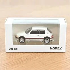 Peugeot 205 GTI blanche 1988, jouet voiture 1/54<NOREV Best Sale