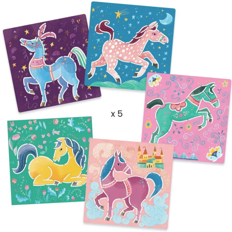 Pochoirs Chevaux 8915<Djeco Best Sale