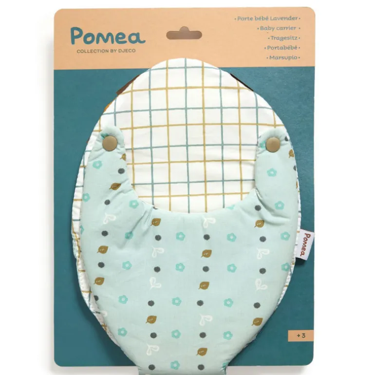 Porte bébé 'Blue Gray' accessoire pour poupée POMEA de 7840<Djeco Clearance