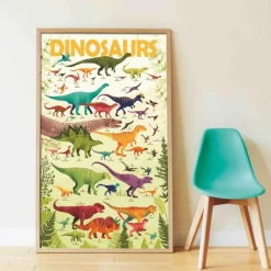 Poster en stickers "Dinosaures"<POPPIK Sale