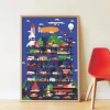Poster en stickers "Véhicules"<POPPIK New