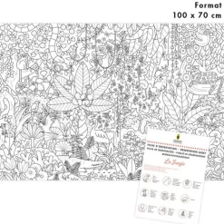 Poster géant à colorier 'La jungle' Pirouette Cacahouète<PIROUETTE CACAHOUETE Flash Sale