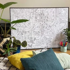 Poster géant à colorier 'La jungle' Pirouette Cacahouète<PIROUETTE CACAHOUETE Flash Sale