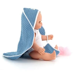 Poupée Petit Câlin 36cm "Cape de bain"<Petitcollin Clearance