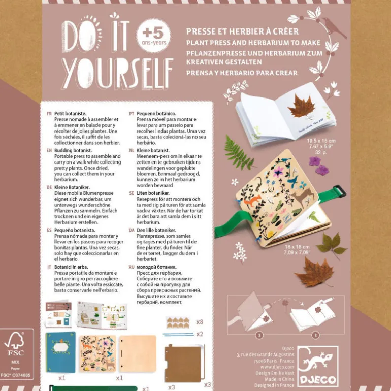 Presse et herbier à créer "Petit botaniste" DIY 7973<Djeco Best Sale