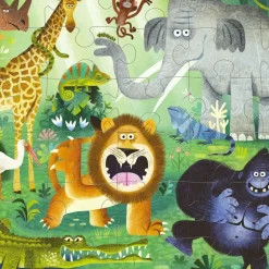 Puzzle 36 pcs 'Animaux très sauvages'<Crocodile Creek Best