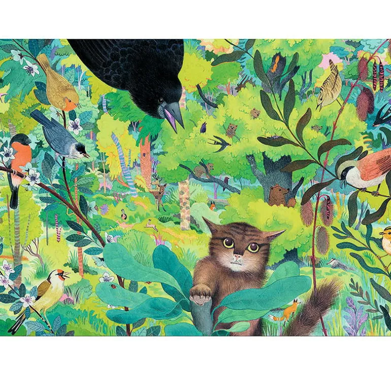 Puzzle 1000 pcs Hiboux et oiseaux 7644<Djeco Flash Sale