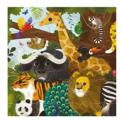 Puzzle 36 pcs 'Les amis de la jungle'<Crocodile Creek Cheap