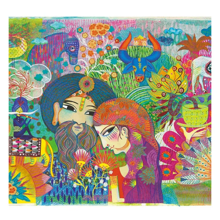 Puzzle 1000 pcs Magic India 7649<Djeco Shop