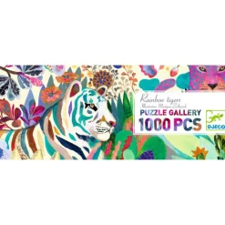 Puzzle 1000 pcs Rainbow tigers 7647<Djeco Flash Sale