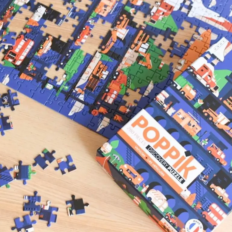 Puzzle 280 pièces "Véhicules"<POPPIK Discount