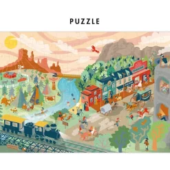 Puzzle à remonter le temps 'Far-West' Pirouette Cacahouète<PIROUETTE CACAHOUETE Clearance