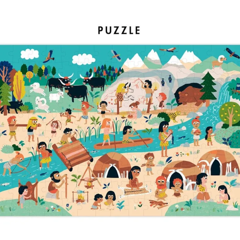 Puzzle à remonter le temps 'Préhistoire' Pirouette Cacahouète<PIROUETTE CACAHOUETE Store