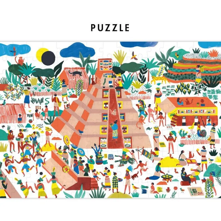 Puzzle à remonter le temps 'Mayas' Pirouette Cacahouète<PIROUETTE CACAHOUETE Flash Sale