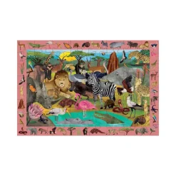 Puzzle 'Cherche & Trouve' Safari africain 64 pcs<Mudpuppy Clearance