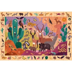 Puzzle 'Cherche & Trouve' Animaux du desert 64 pcs<Mudpuppy Discount
