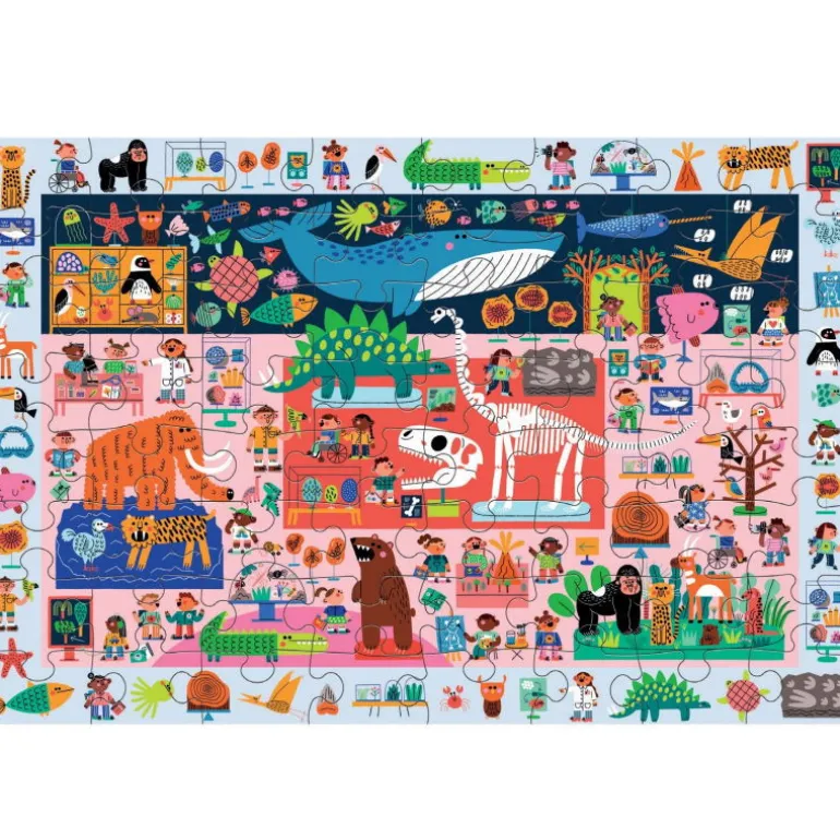 Puzzle 'Cherche & Trouve' Musée d'histoire naturelle 64 pcs<Mudpuppy Shop