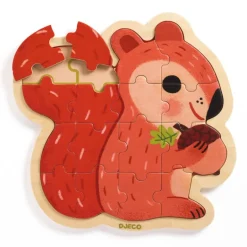 Puzzle en bois 'Puzzlo Nut' 16 pcs 1824<Djeco Cheap