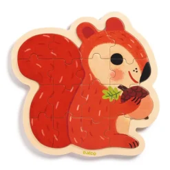 Puzzle en bois 'Puzzlo Nut' 16 pcs 1824<Djeco Cheap