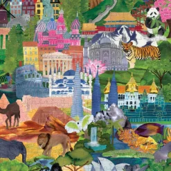 Puzzle famille 'Image du monde' 1000 pcs<Crocodile Creek Online