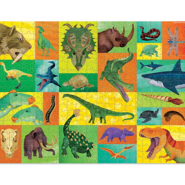 Puzzle famille 'Les géants préhistoriques' 500 pcs<Crocodile Creek Best
