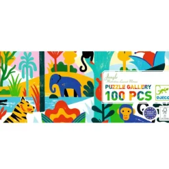 Puzzle gallery 100 pcs "Jungle" 7619<Djeco Shop